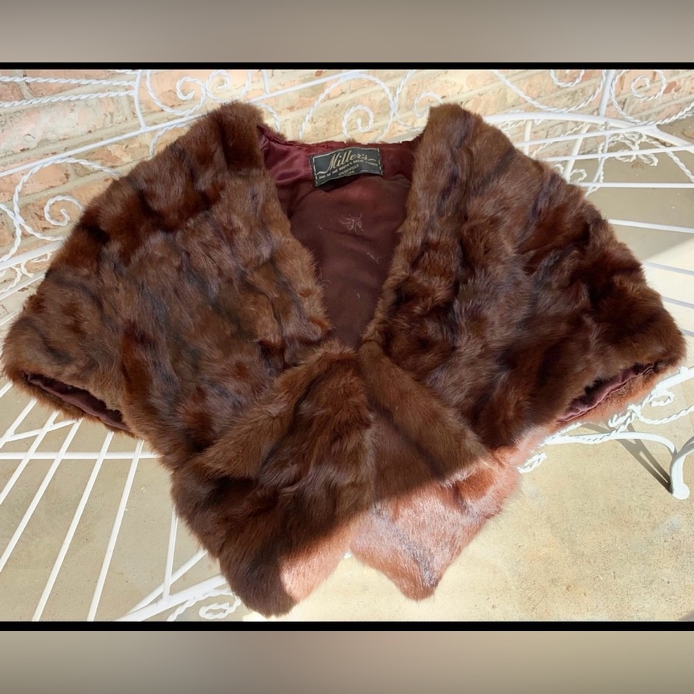 Vintage fur Shoulder Wrap from The Miller Store in Knoxville, TN.
